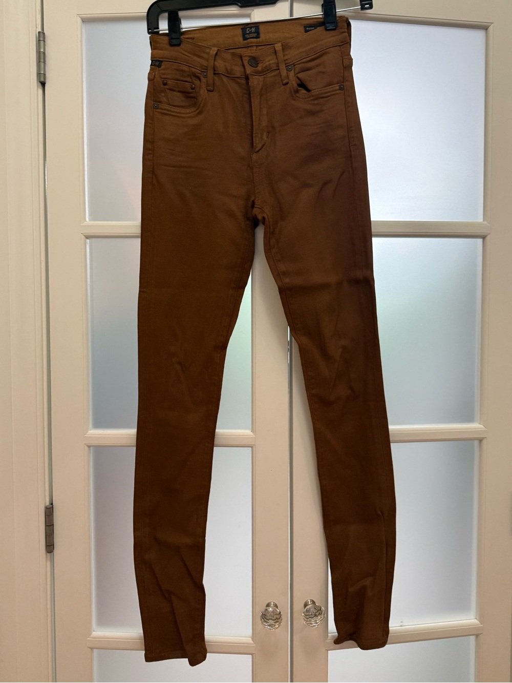 Citizens Of Humanity Brown High-Rise Skinny Jeans